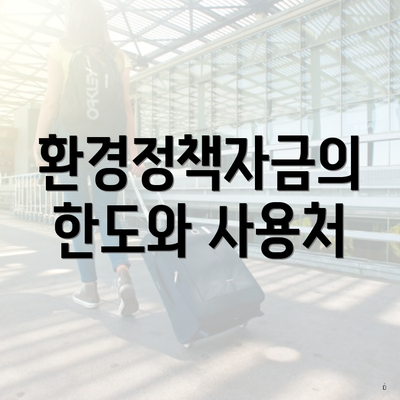 환경정책자금의 한도와 사용처