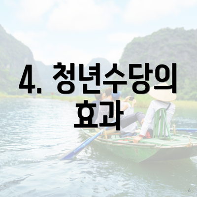 4. 청년수당의 효과