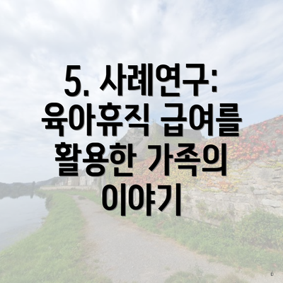 5. 사례연구: 육아휴직 급여를 활용한 가족의 이야기