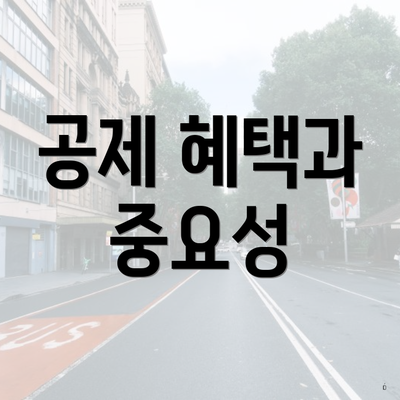 공제 혜택과 중요성