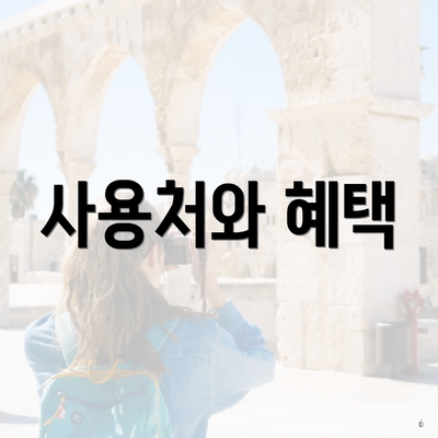 사용처와 혜택
