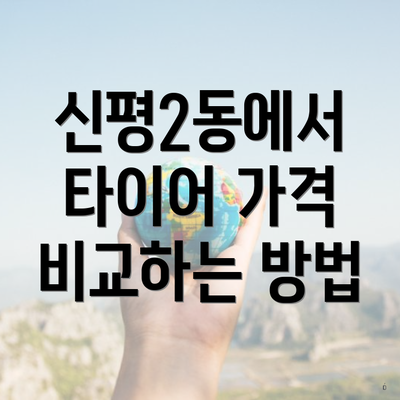 신평2동에서 타이어 가격 비교하는 방법