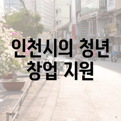 인천시의 청년 창업 지원
