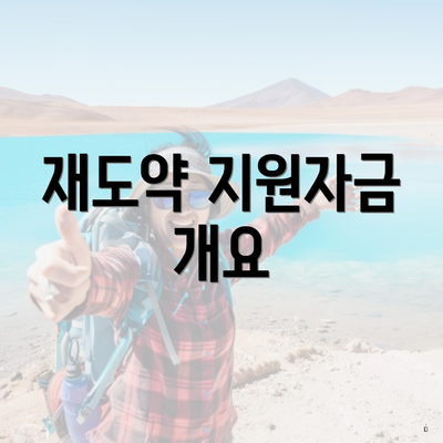재도약 지원자금 개요