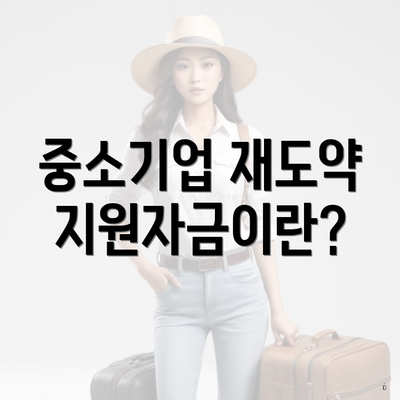 중소기업 재도약 지원자금이란?