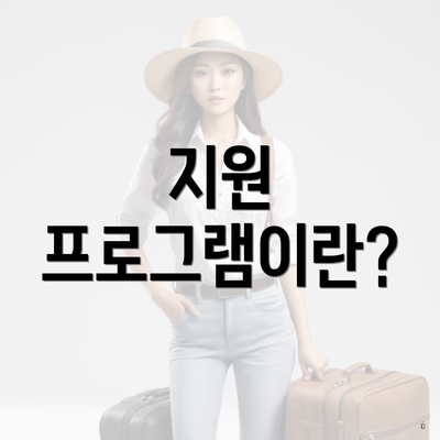 지원 프로그램이란?