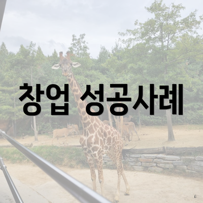 창업 성공사례