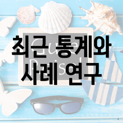 최근 통계와 사례 연구