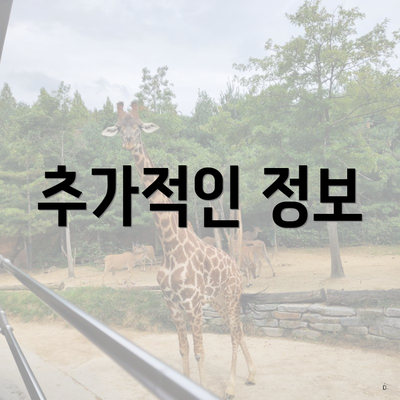추가적인 정보