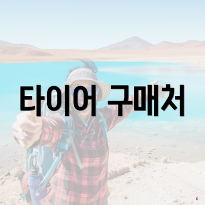 타이어 구매처