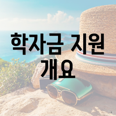 학자금 지원 개요