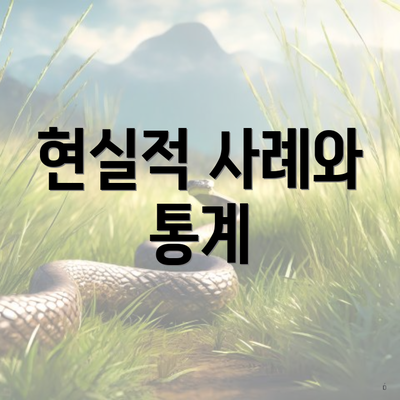 현실적 사례와 통계