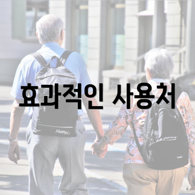 효과적인 사용처