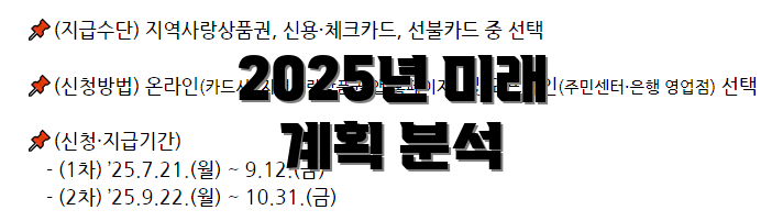 2025년 미래 계획 분석
