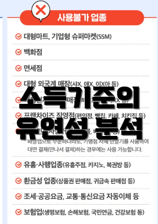 소득기준의 유연성 분석