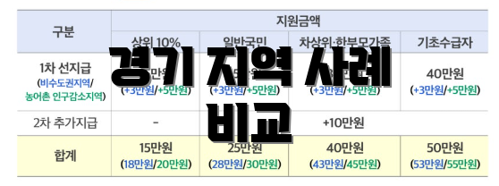 경기 지역 사례 비교
