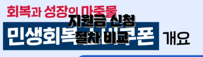 지원금 신청 절차 비교