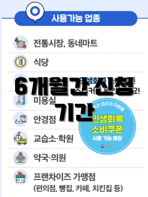 6개월간 신청 기간
