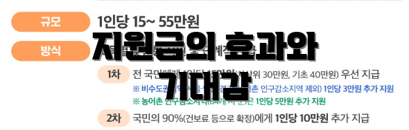 지원금의 효과와 기대감